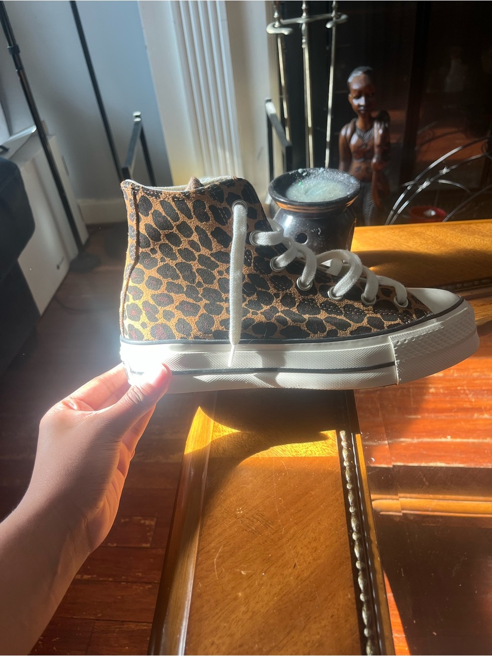 High-Top Leopard Print Converse